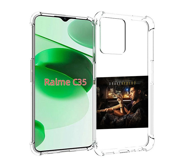 

Чехол MyPads Drake - You Only Live Once 2 для Realme C35 / Narzo 50A Prime, Прозрачный, Tocco