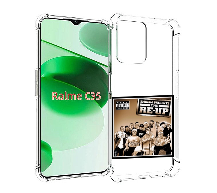 

Чехол MyPads Eminem Presents, The Re-Up для Realme C35 / Narzo 50A Prime, Прозрачный, Tocco