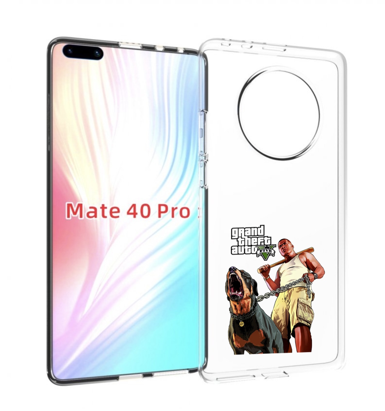 

Чехол MyPads GTA грозная собака для Huawei Mate 40 Pro (NOH-NX9), Прозрачный, Tocco