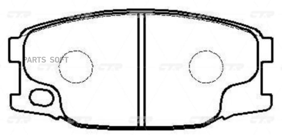 

Колодки тормозные CTR (старый номер CKM-37)