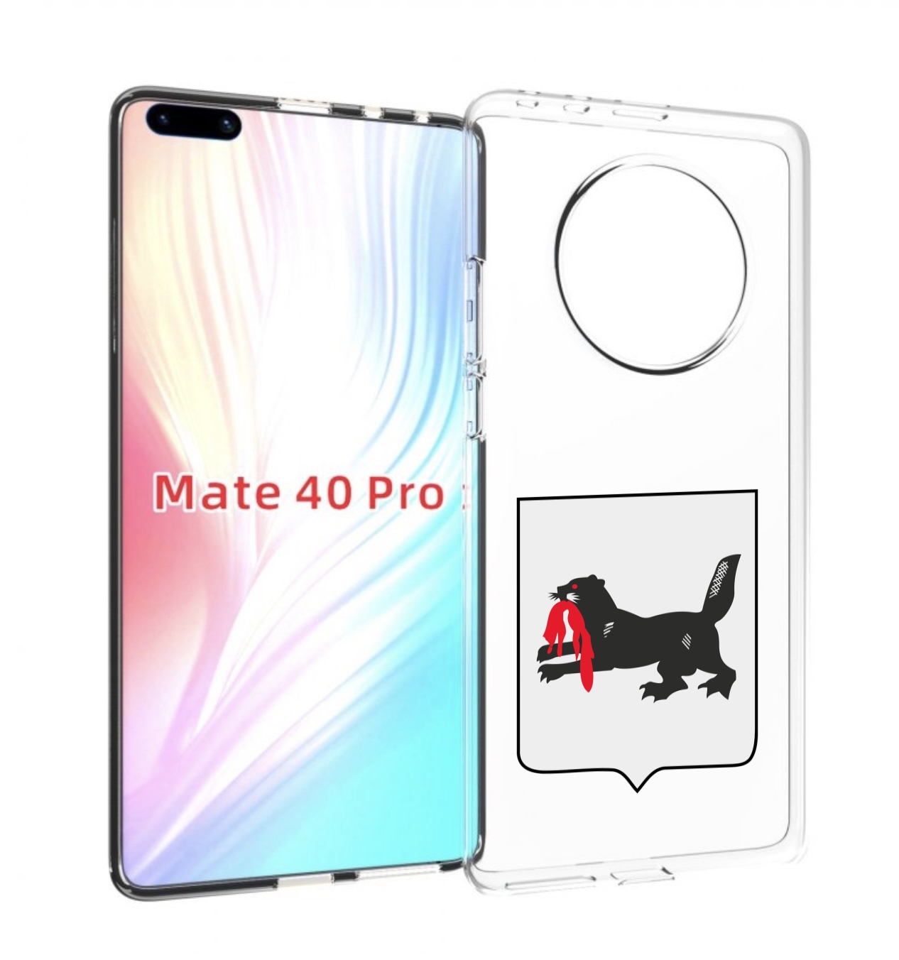 

Чехол MyPads герб-игркутскои-области для Huawei Mate 40 Pro (NOH-NX9), Прозрачный, Tocco