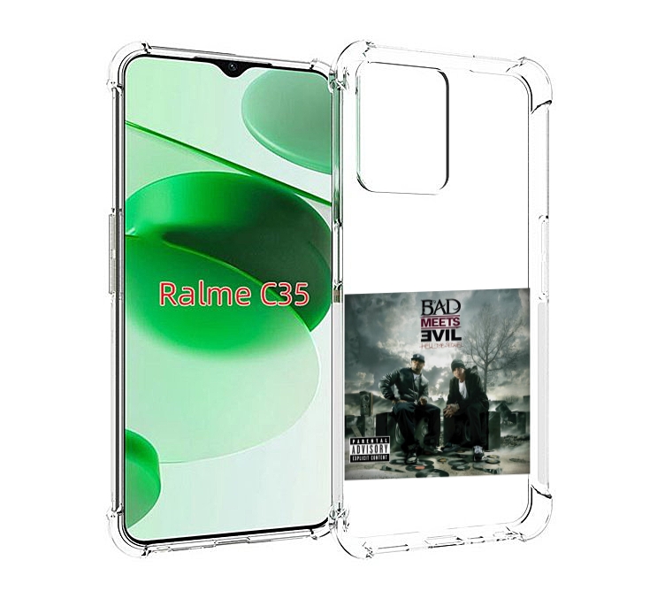 

Чехол MyPads Eminem Bad Meets Evil - Hell The Sequel для Realme C35 / Narzo 50A Prime, Прозрачный, Tocco