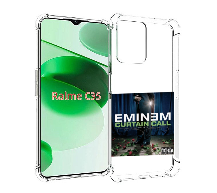 

Чехол MyPads Eminem Curtain Call The hits для Realme C35 / Narzo 50A Prime, Прозрачный, Tocco