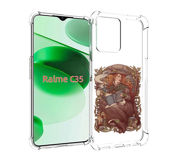 

Чехол MyPads Женские_126 для Realme C35 / Narzo 50A Prime, Прозрачный, Tocco