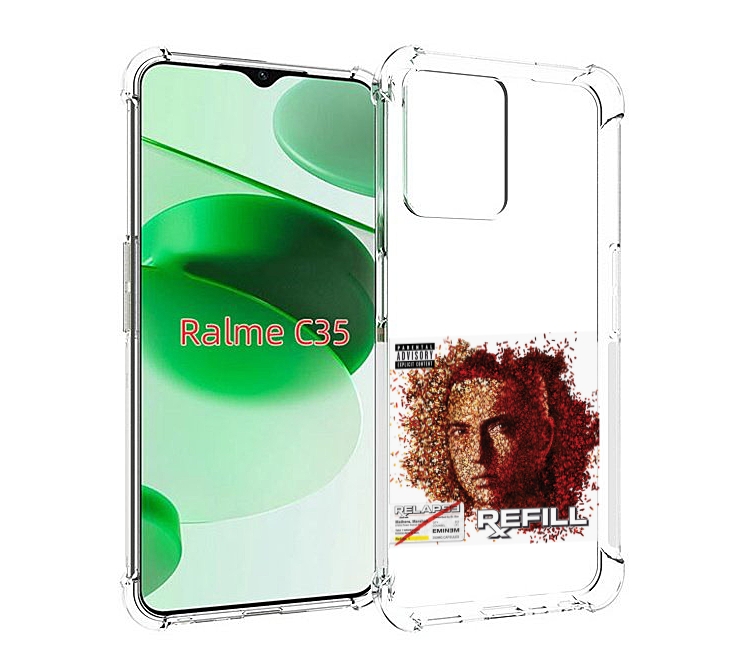 

Чехол MyPads Eminem Relapse, Refill для Realme C35 / Narzo 50A Prime, Прозрачный, Tocco