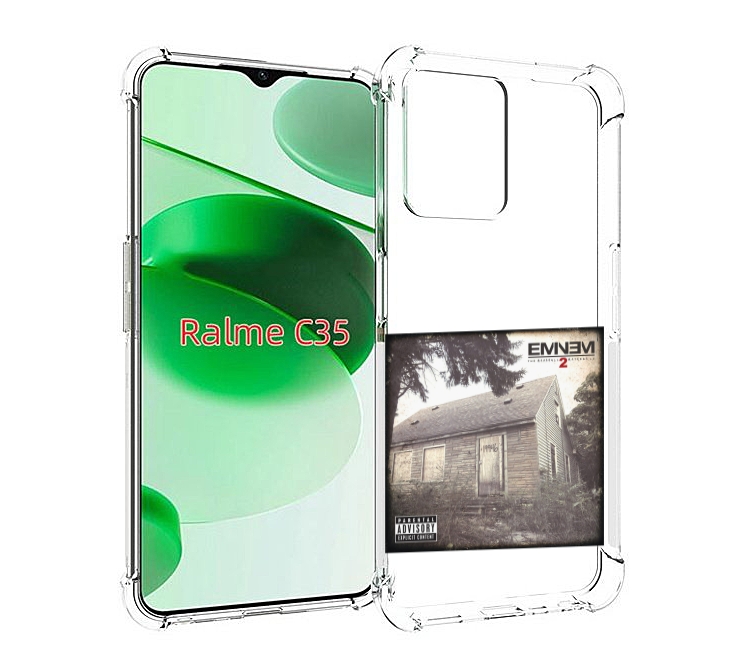 

Чехол MyPads Eminem The Marshall mathers LP 2 для Realme C35 / Narzo 50A Prime, Прозрачный, Tocco
