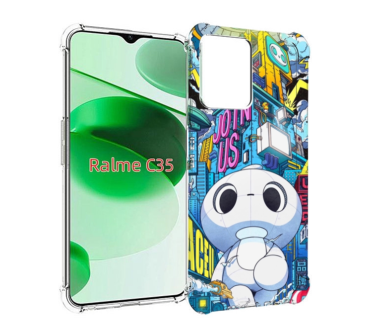 

Чехол MyPads FaceU для Realme C35 / Narzo 50A Prime, Прозрачный, Tocco