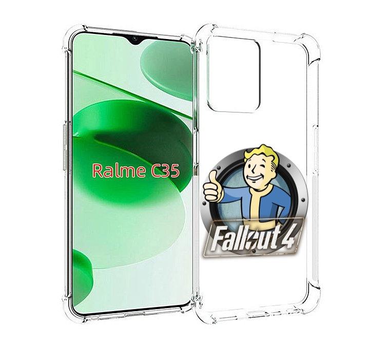 

Чехол MyPads Fallout-4 для Realme C35 / Narzo 50A Prime, Прозрачный, Tocco