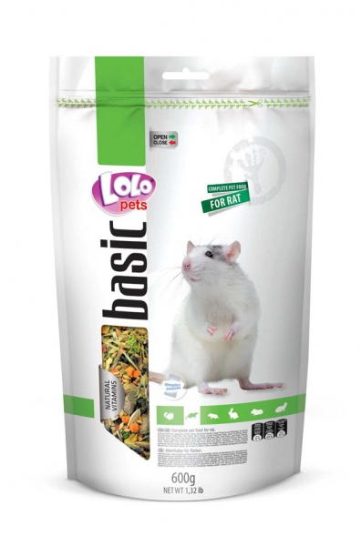 

Корм для крысы LoloPets полнорационный, 0.6 кг