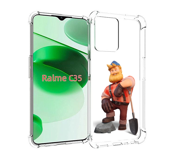 

Чехол MyPads FarmVille-2 для Realme C35 / Narzo 50A Prime, Прозрачный, Tocco