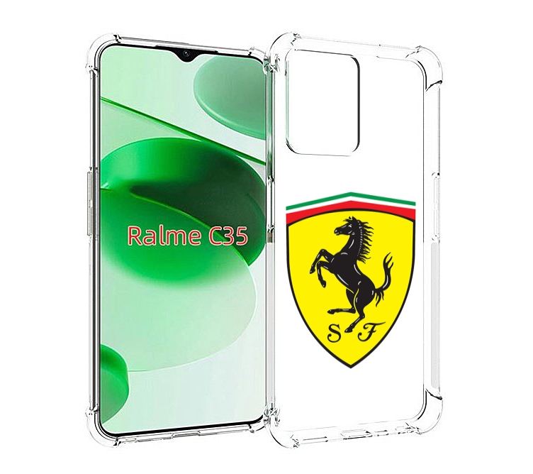 

Чехол MyPads Ferrari-3 мужской для Realme C35 / Narzo 50A Prime, Прозрачный, Tocco
