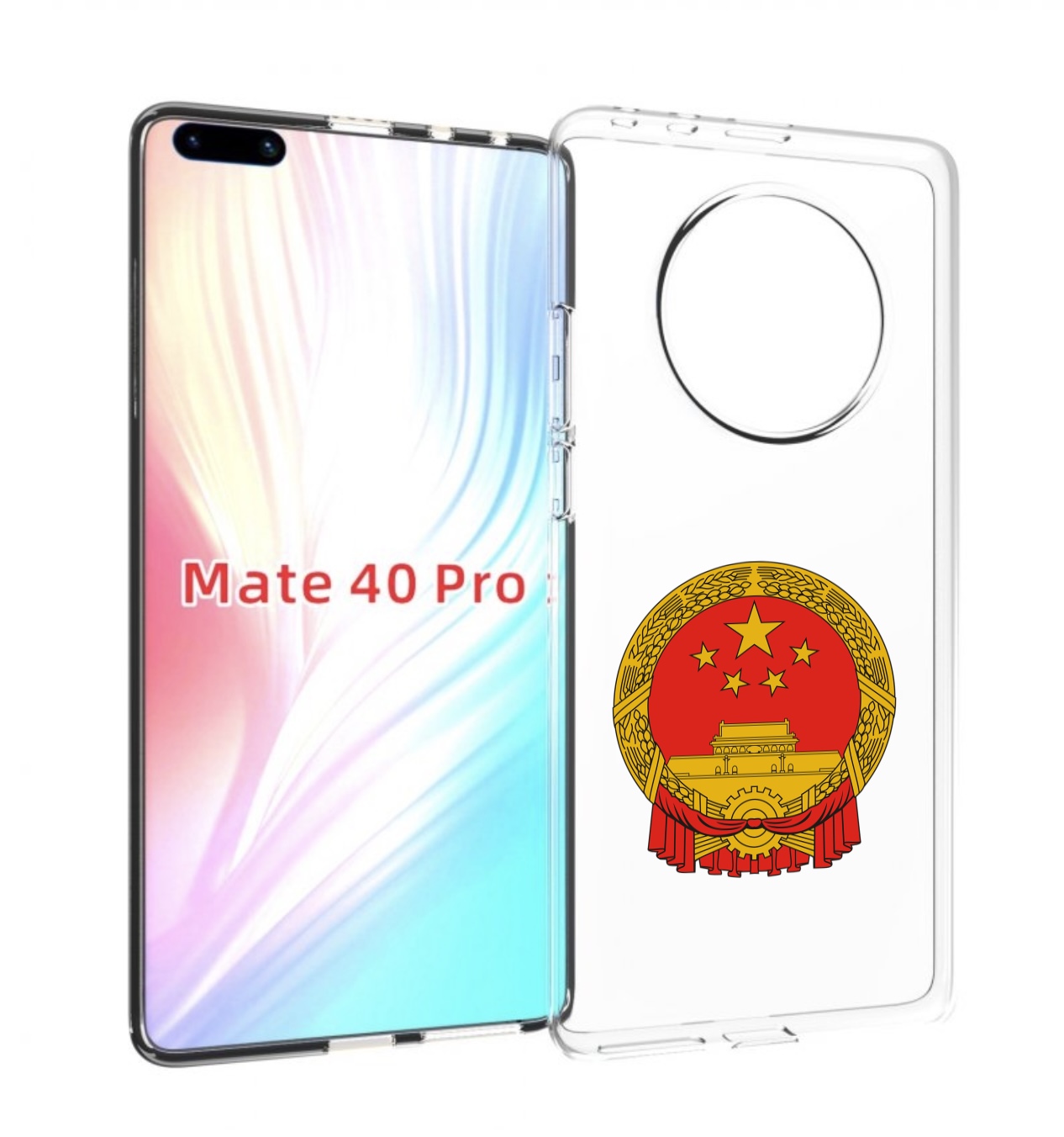 

Чехол MyPads герб-китаи для Huawei Mate 40 Pro (NOH-NX9), Прозрачный, Tocco