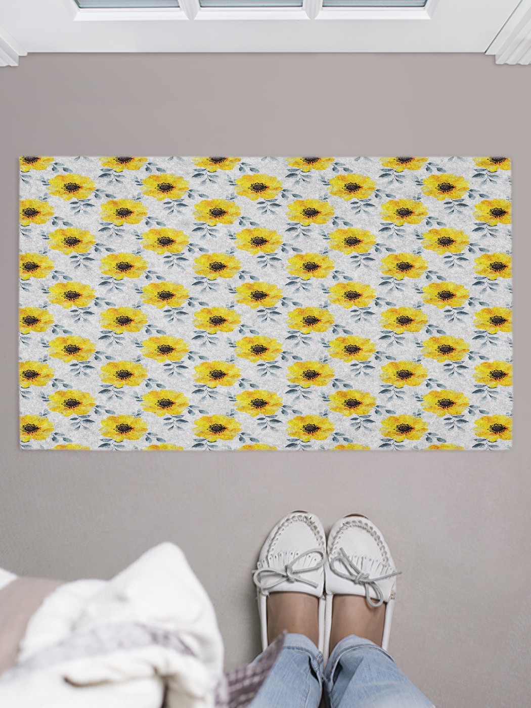 

Придверный коврик в прихожую для обуви, на резиновой основе, 75x45 см door_82607 JoyArty