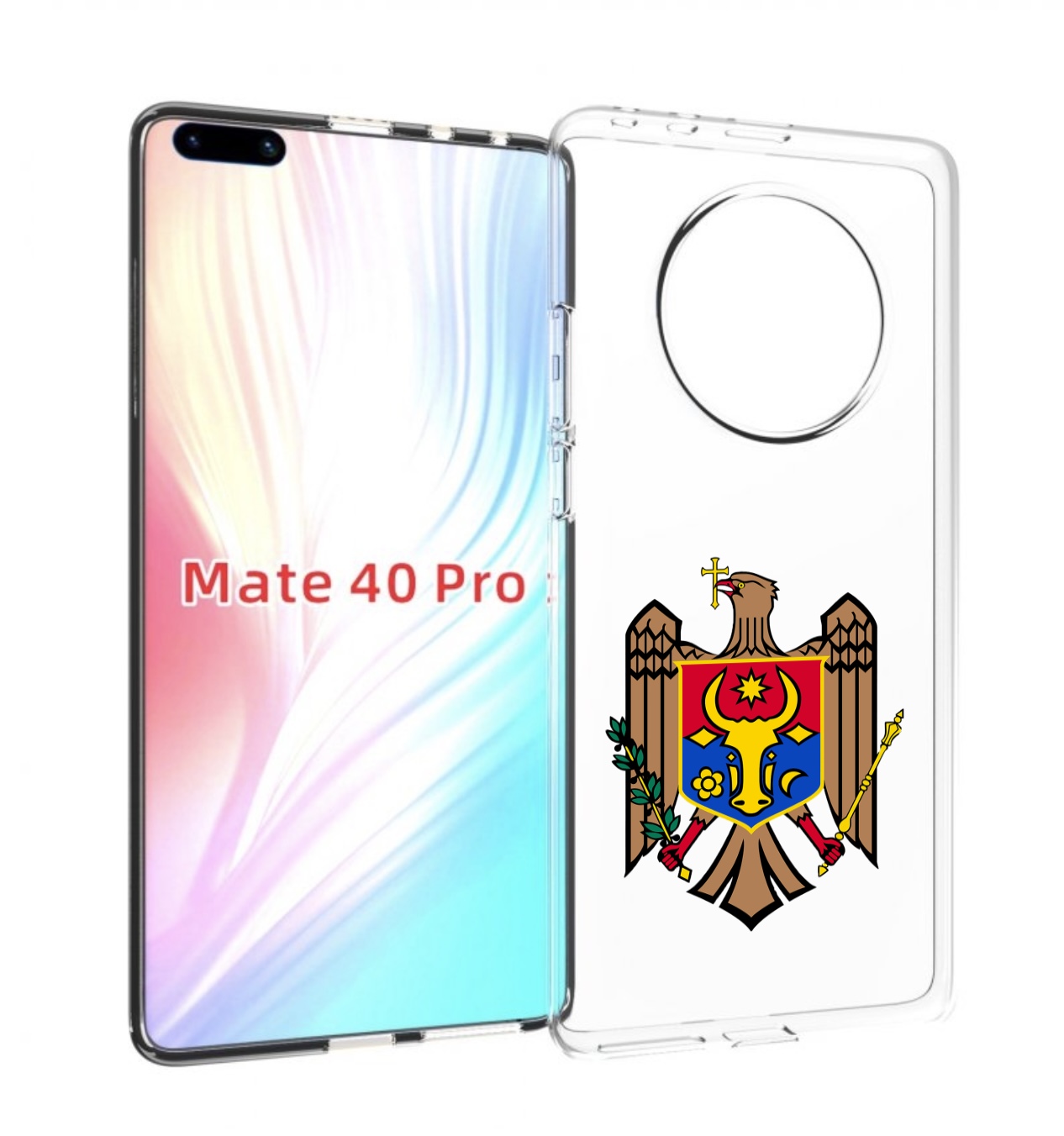 

Чехол MyPads герб-молдовы для Huawei Mate 40 Pro (NOH-NX9), Прозрачный, Tocco