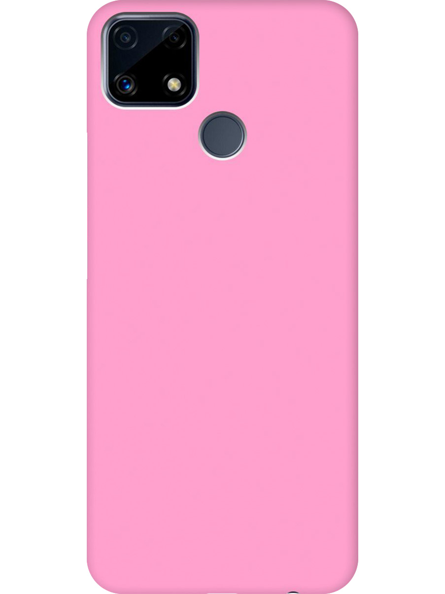 

Силиконовый чехол на Realme C25/C25S матовый розовый, 732395321