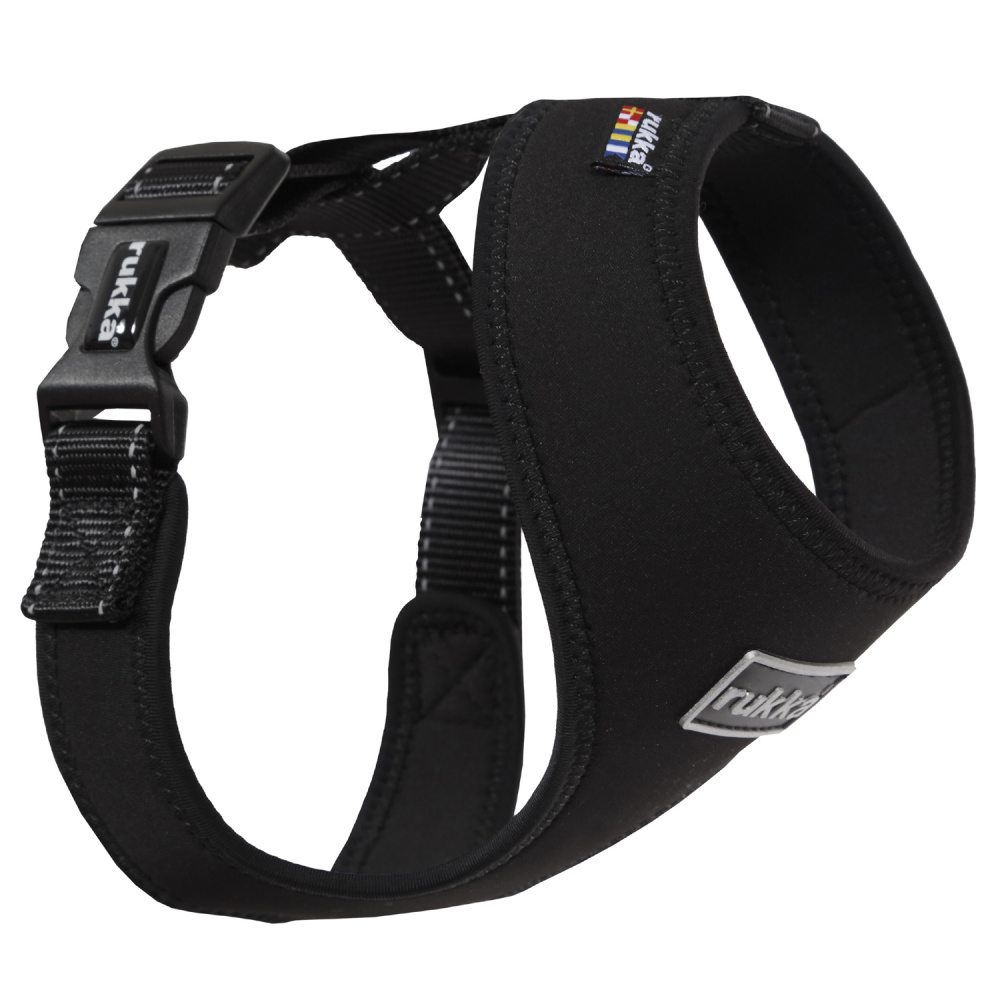 

Шлейка для собак Rukka Pets Mini Comfort, S, нейлон, неопрен, черный, 30-44см, Mini Comfort
