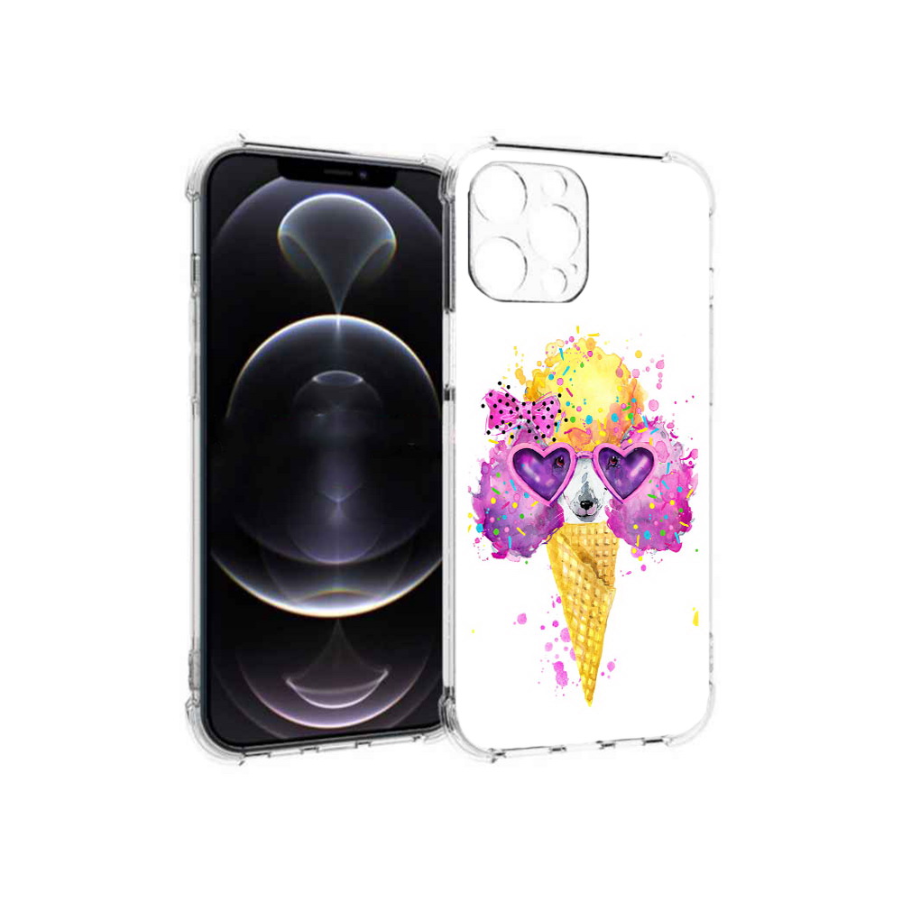 

Чехол MyPads Tocco для Apple iPhone 12 Pro Max Рожок (PT157374.616.146), Прозрачный, Tocco