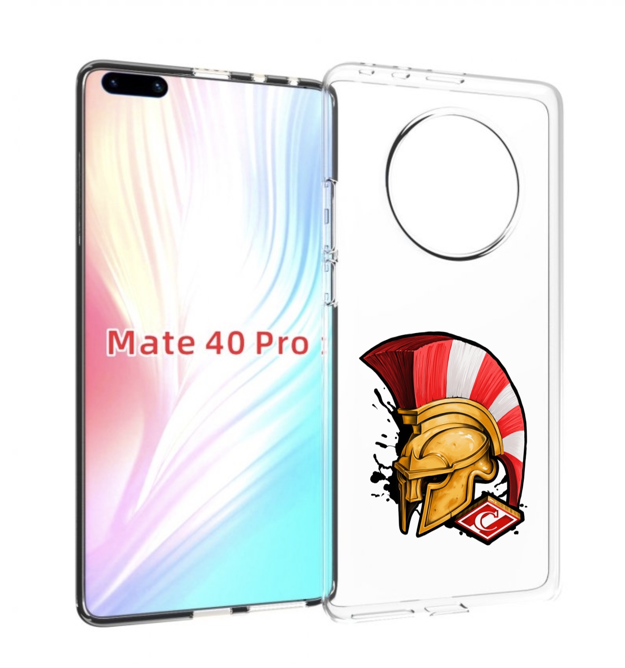 

Чехол MyPads ФК спартак шлем для Huawei Mate 40 Pro (NOH-NX9), Прозрачный, Tocco