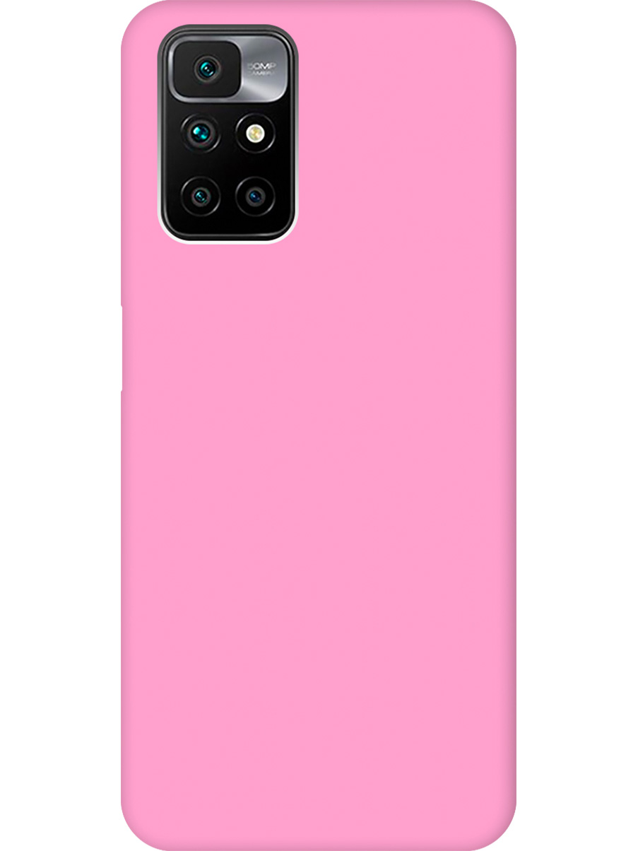 

Силиконовый чехол на Xiaomi Redmi 10 матовый розовый, 731907121