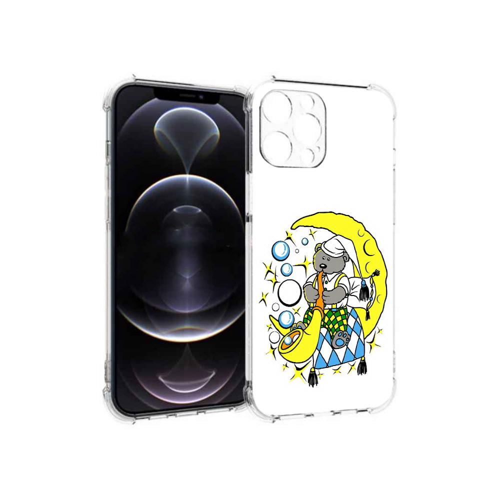 

Чехол MyPads Tocco для Apple iPhone 12 Pro Max Сырная луна (PT157374.616.167), Прозрачный, Tocco
