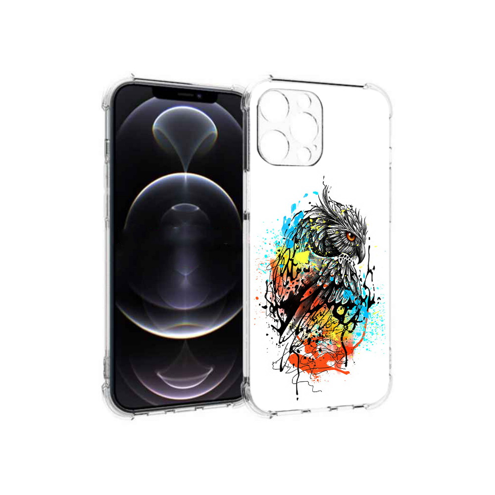 

Чехол MyPads Tocco для Apple iPhone 12 Pro Max Творческая сова (PT157374.616.170), Прозрачный, Tocco