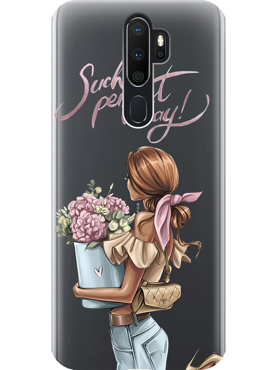 

Силиконовый чехол на Oppo A5 (2020)/A9 (2020) с принтом прозрачный 952569, 726151375