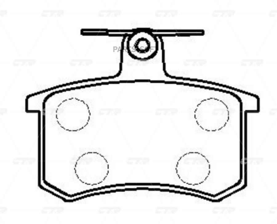 

Тормозные колодки Ctr GK1269
