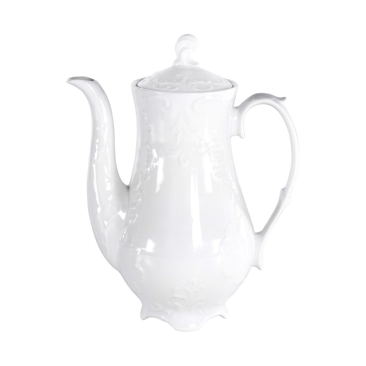 

Кофейник Cmielow Рококо, фарфоровый, 1,2 л, Белый