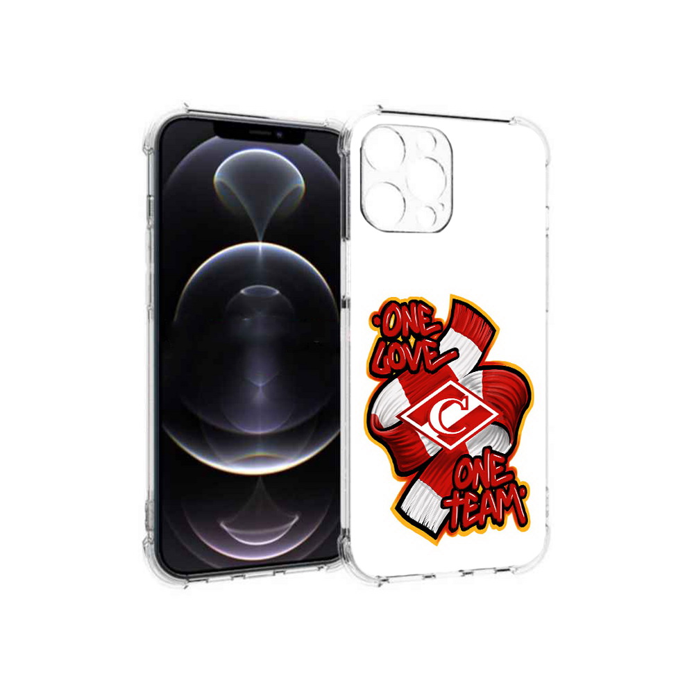 

Чехол MyPads Tocco для Apple iPhone 12 Pro Max ФК спарак 1 любовь (PT157374.616.184), Прозрачный, Tocco