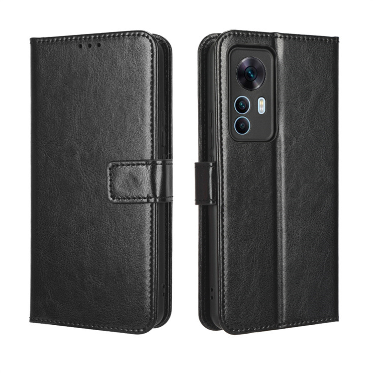 

Чехол-книжка MyPads Porta Biglietti для Xiaomi 12T Pro из эко-кожи с подставкой, Черный, Porta Biglietti
