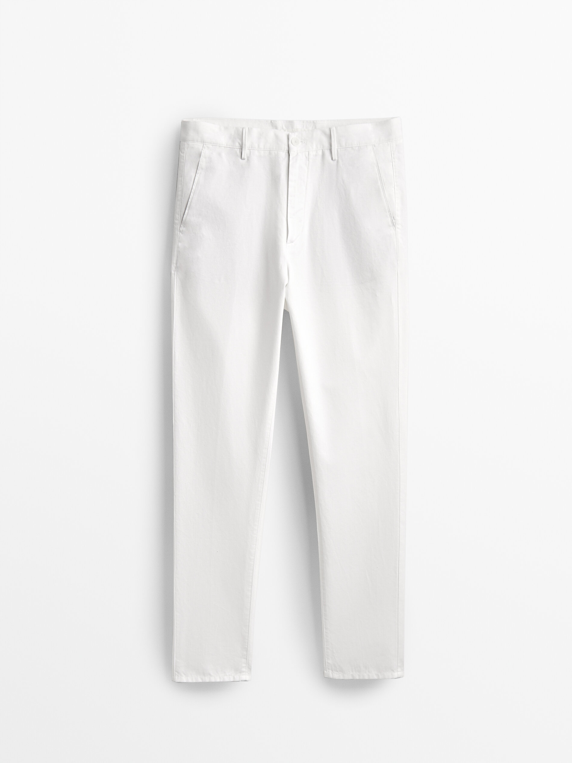 

Брюки мужские Massimo Dutti 00008008251 белые 48, 00008008251