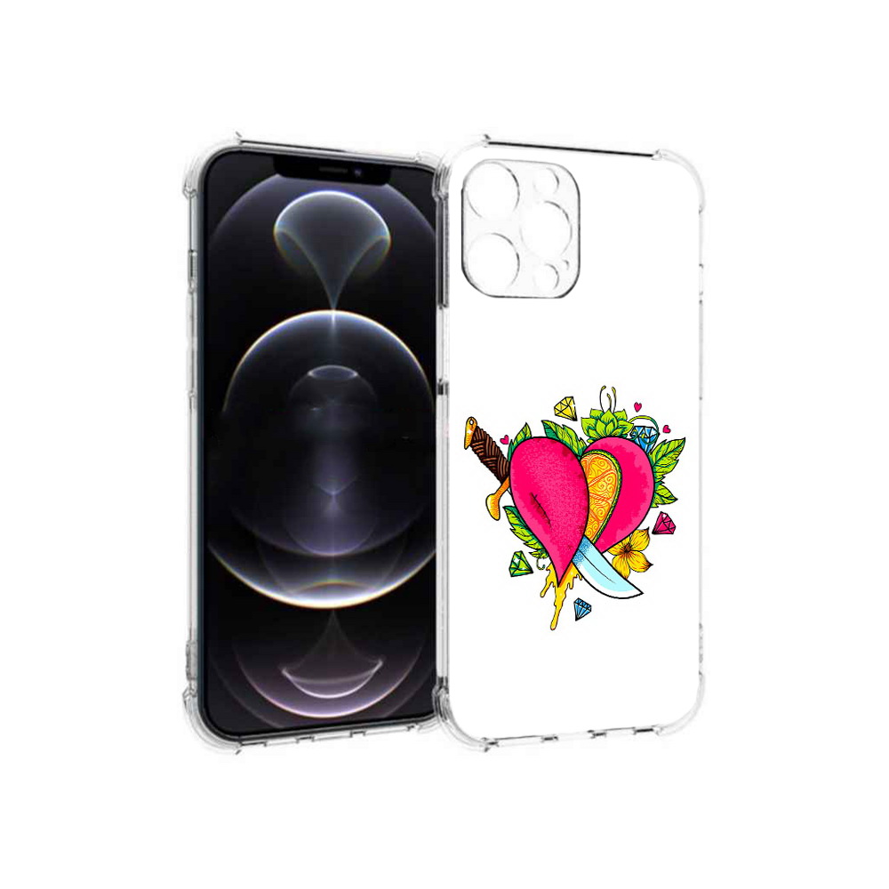 

Чехол MyPads Tocco для Apple iPhone 12 Pro Max Фруктовое сердце (PT157374.616.188), Прозрачный, Tocco