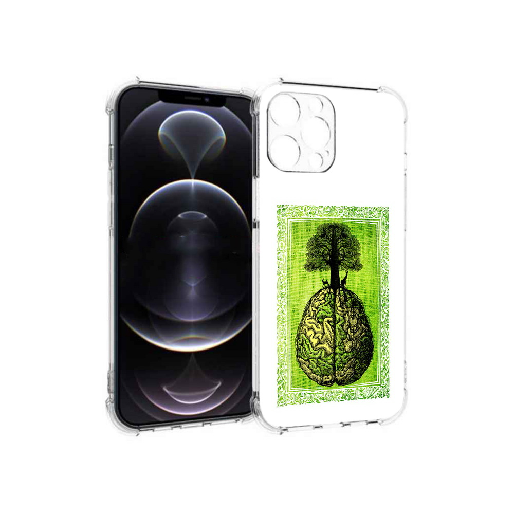 

Чехол MyPads Tocco для Apple iPhone 12 Pro Max абстракция здоровый мозг (PT157374.616.211), Прозрачный, Tocco