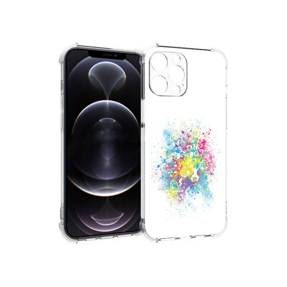 

Чехол MyPads Tocco для Apple iPhone 12 Pro Max акварель абстракция (PT157374.616.214), Прозрачный, Tocco