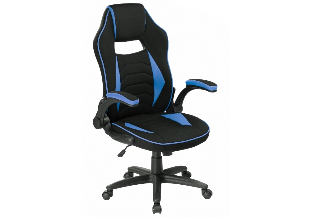 фото Компьютерное кресло woodville plast 1 light blue/black