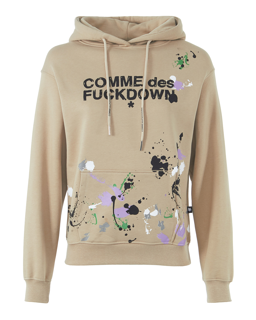 

Худи COMME des FUCKDOWN CDFD1938 xs бежевый+принт, CDFD1938