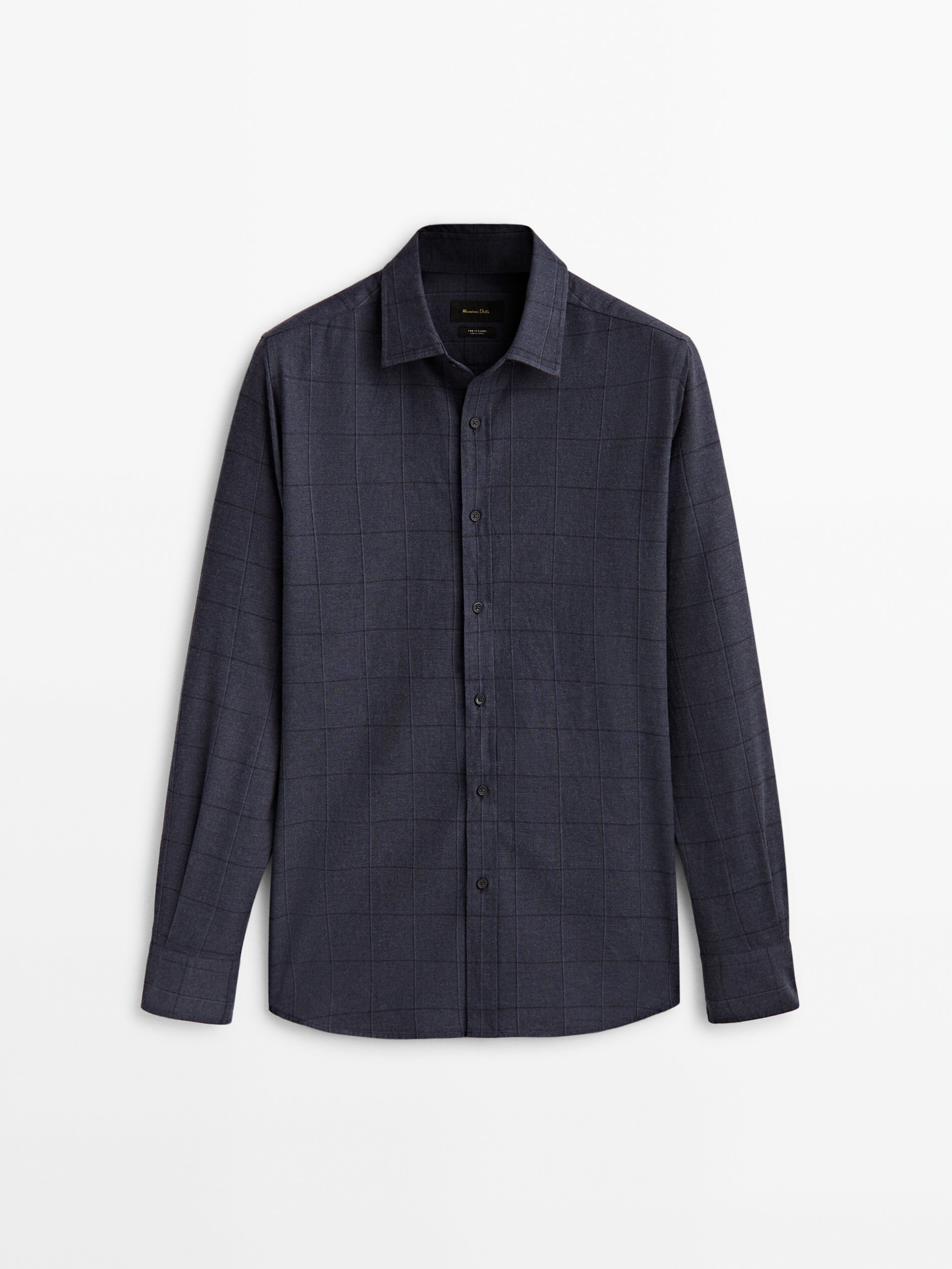

Рубашка мужская Massimo Dutti 00153363401 синяя M, 00153363401