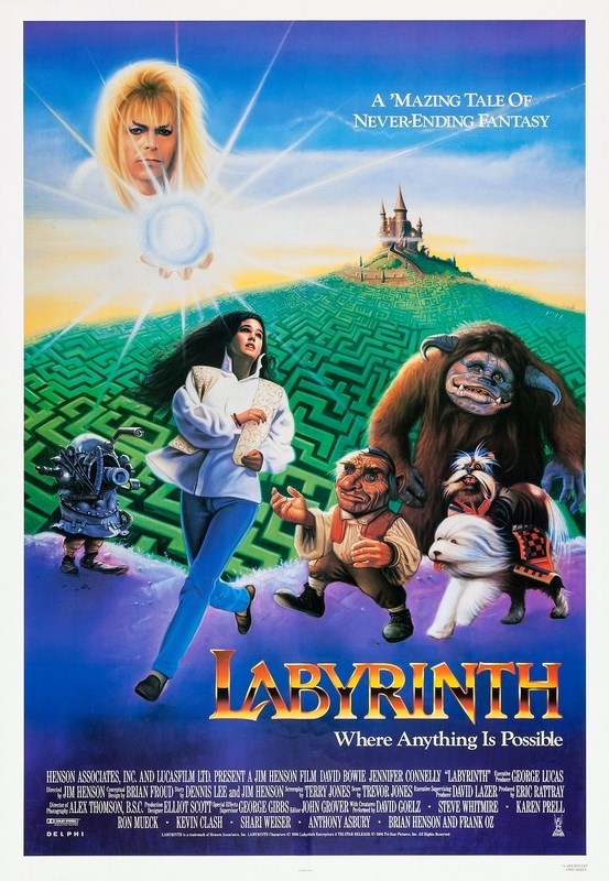 

Постер к фильму "Лабиринт" (Labyrinth) Оригинальный 68,6x101,6 см