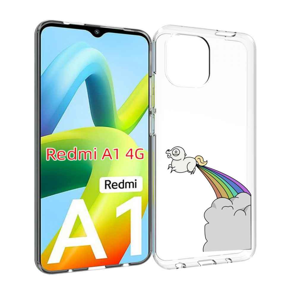 

Чехол MyPads летающее-пони детский для Xiaomi Redmi A1, Прозрачный, Tocco