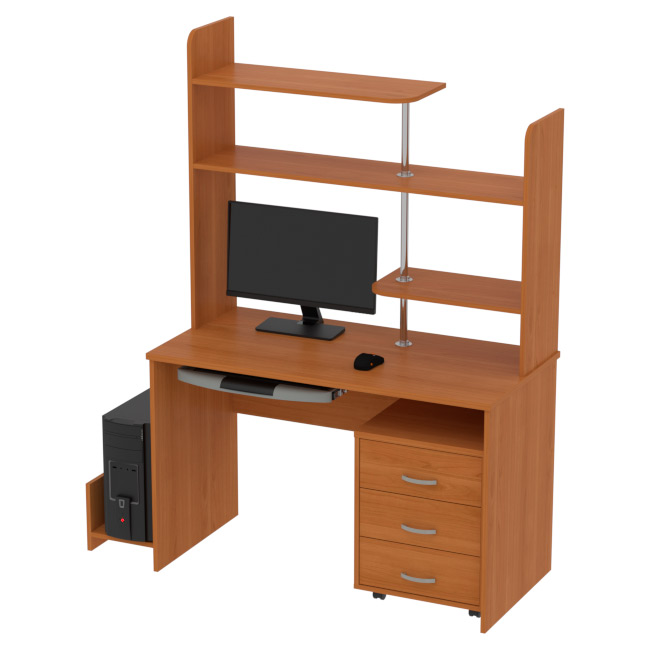 

Компьютерный стол ДКС-10 120/60/176 см Вишня Оксфорд