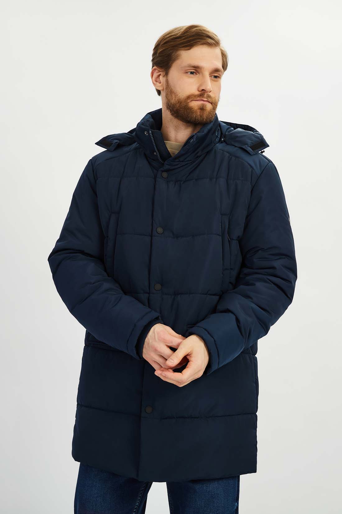 фото Куртка мужская baon b531505 синяя 3xl
