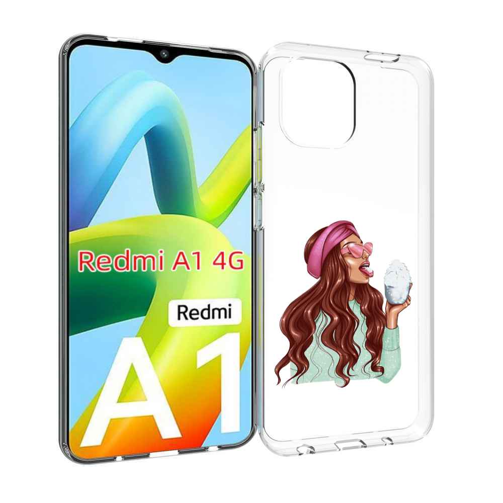 

Чехол MyPads любительница-снега женский для Xiaomi Redmi A1, Прозрачный, Tocco