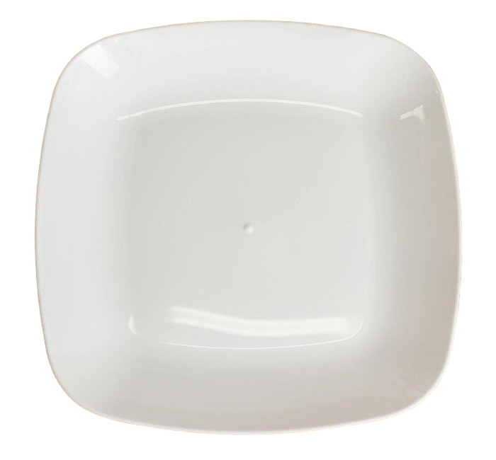 Тарелка плоская «Квадро», 22x22 см, цвет белый