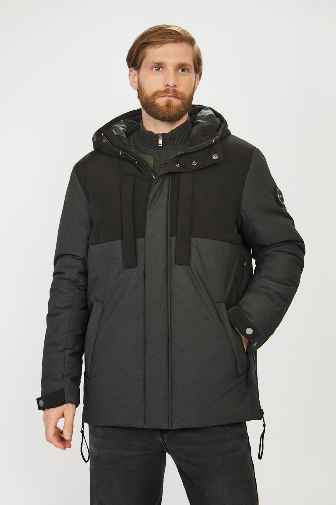 

Куртка мужская Baon B531523 серая 3XL, B531523