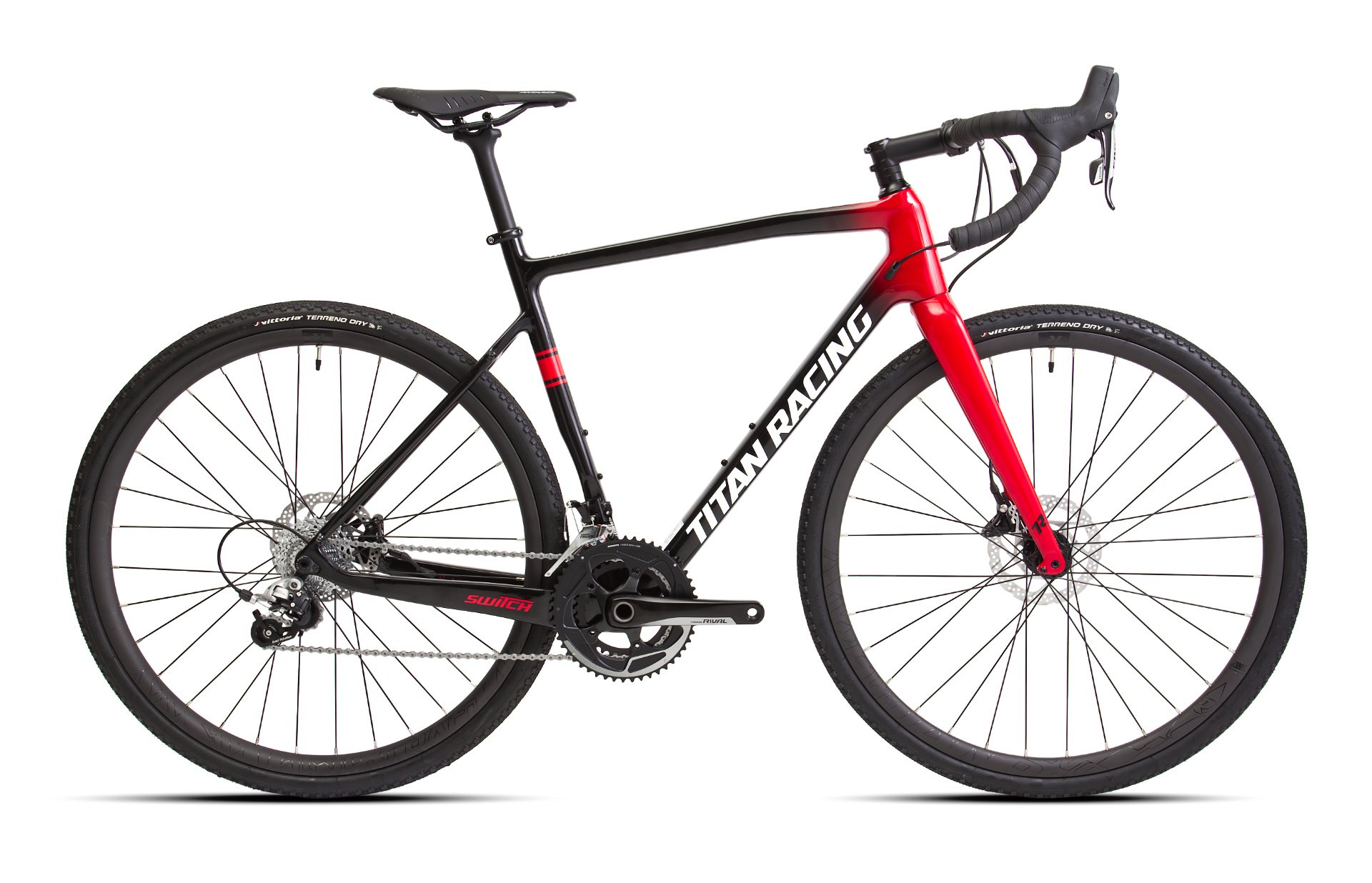 Велосипед Titan Racing Switch Carbon Elite Black-Red-White 700C XL 2023