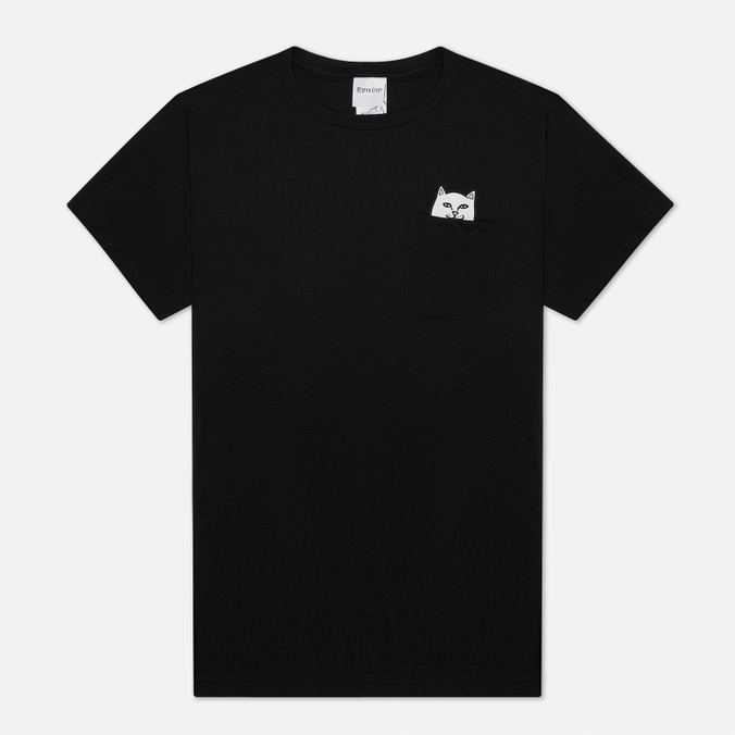 

Мужская футболка Ripndip Lord Nermal Pocket чёрный, Размер XL, Lord Nermal Pocket