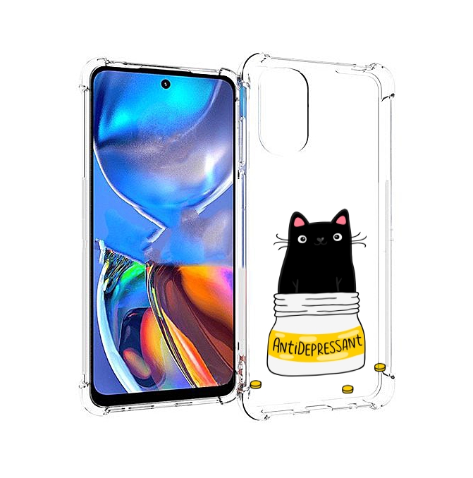 

Чехол MyPads Антидеприсан для Motorola Moto E32, Прозрачный, Tocco