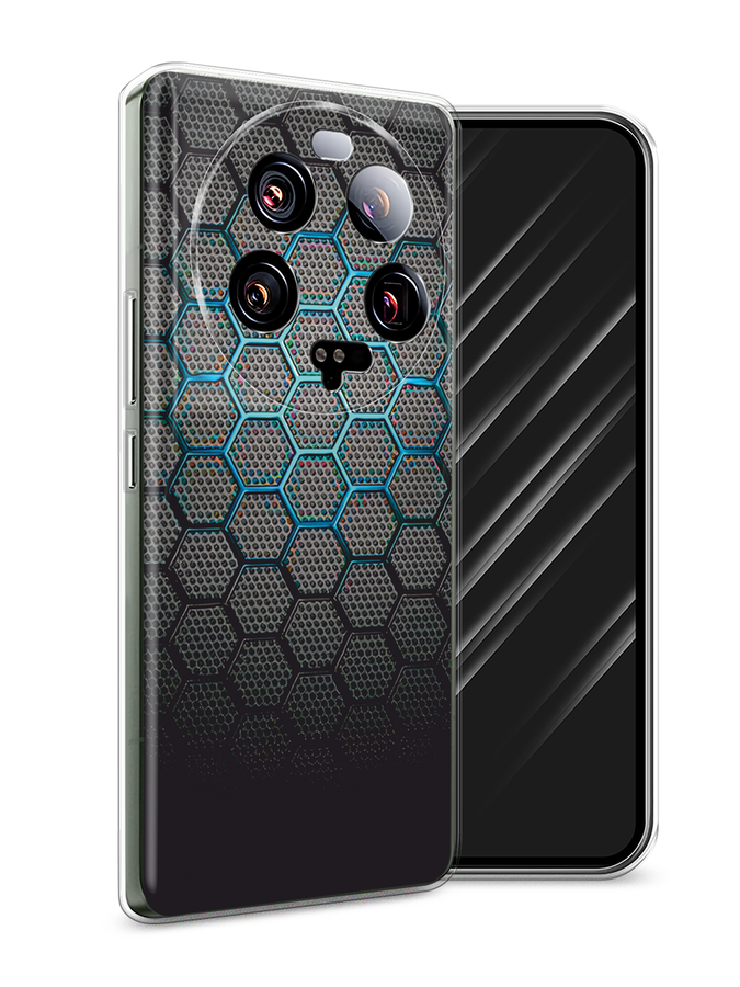 

Чехол Awog на Xiaomi 13 Ultra "Бирюзовые соты", Бирюзовый;синий;черный, 318650-1
