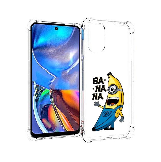 

Чехол MyPads Банана-миньон для Motorola Moto E32, Прозрачный, Tocco