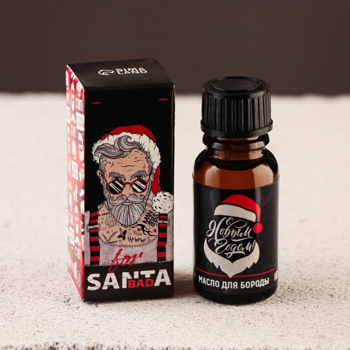 

Масло для усов и бороды Bad santa, 10 мл, Крутой Санта
